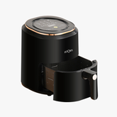 La’FORTE 1400W Digital Air Fryer – 6 Litre XL Capacity | Touch Control Panel | See-Through Window | Oil-Free Frying for Fries, Samosa, Chicken, Paneer & More | Smart Hot Air Circulation Technology | Black & Copper Finish